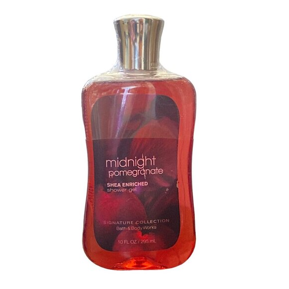 Bath & Body Works Midnight Pomegranate Shea Enriched Shower Gel 10 Fl Oz S - Picture 1 of 11